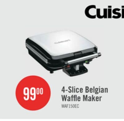Cuisinart 4-Slice Belgian Waffle Maker - WAF-150EC