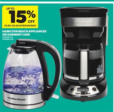 HAMILTON BEACH APPLIANCES OR GARMENT CARE