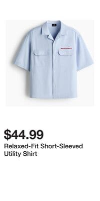 Relaxed-Fit Short-Sleeved Utility Shirt