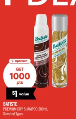 BATISTE PREMIUM DRY SHAMPOO