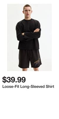 Loose-Fit Long-Sleeved Shirt