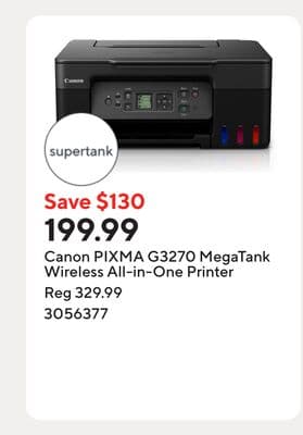 Canon PIXMA G3270 MegaTank Wireless All-in-One Printer