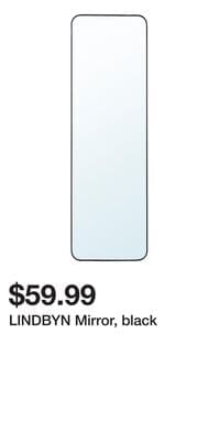 LINDBYN Mirror, black