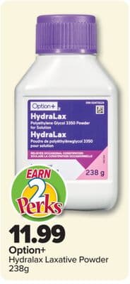 Option+ Hydralax Laxative Powder