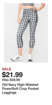 Old Navy High-Waisted PowerSoft Crop Pocket Leggings