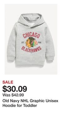 Old Navy NHL Graphic Unisex Hoodie for Toddler