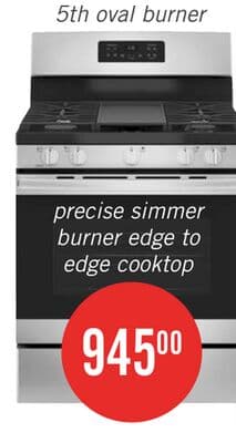 GE 5 Cu. Ft. Gas Range with Steam Clean and 5 Burners - Stainless Steel - JCGBS66SEKSS