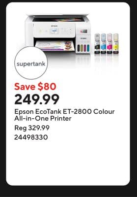 Epson EcoTank ET-2800 Colour All-in-One Printer