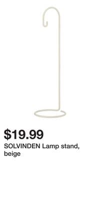 SOLVINDEN Lamp stand, beige