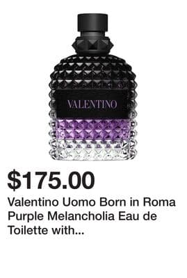 Valentino Uomo Born in Roma Purple Melancholia Eau de Toilette with Lavender