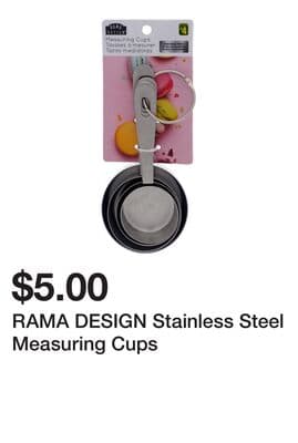 RAMA DESIGN Stainless Steel Measuring Cups