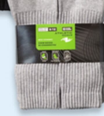 Men's cotton crew socks 6-pack