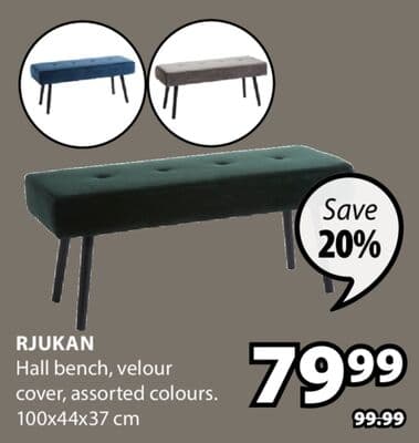 Rjukan Hall bench