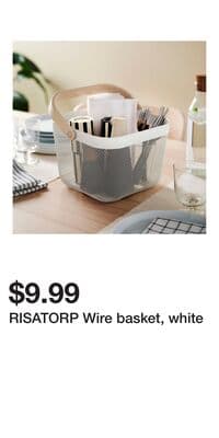 RISATORP Wire basket, white