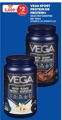 VEGA SPORT PROTEIN OR PROTEIN +, 801-918 G