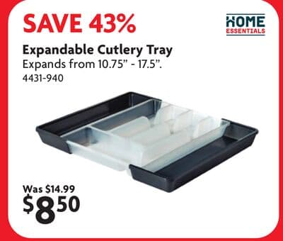 Expandable Cutlery Tray