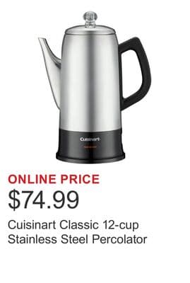 Cuisinart Classic 12-cup Stainless Steel Percolator
