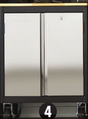 MAXIMUM 28˝ Stainless-Steel 2-Door Base Cabinet.