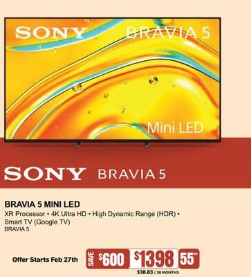 SONY BRAVIA 5 MINI LED