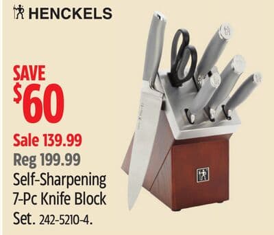 HENCKELS Self-Sharpening 7-Pc Knife Block Set
