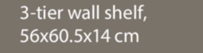 SIGMUND 3-tier wall shelf