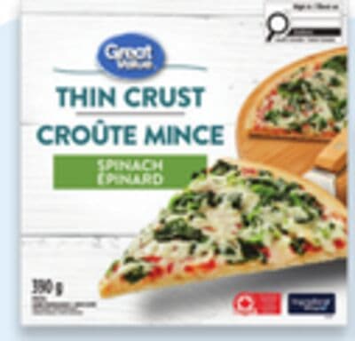 Great Value thin crust frozen pizza