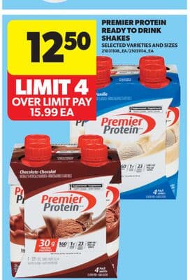 PREMIER PROTEIN READY TO DRINK SHAKES