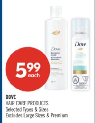 DOVE HAIR CARE PRODUCTS