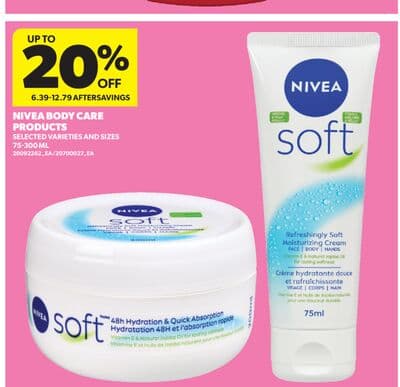 NIVEA BODY CARE PRODUCTS, 75-300 ML