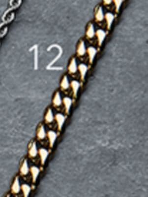 Gold Stainless Steel 4.6mm 24" Curb Chain