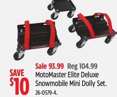 MotoMaster Elite Deluxe Snowmobile Mini Dolly Set