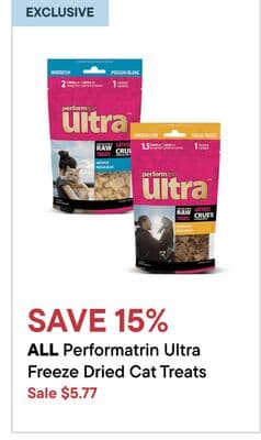 ALL Performatrin Ultra Freeze Dried Cat Treats