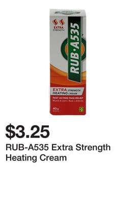 RUB-A535 Extra Strength Heating Cream