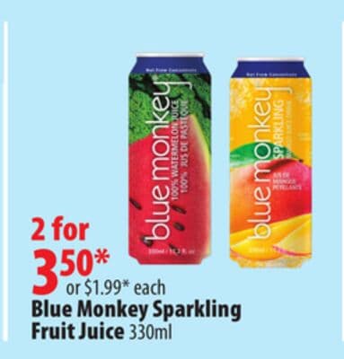 Blue Monkey Sparkling Fruit Juice