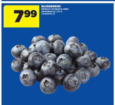 BLUEBERRIES, 277 G