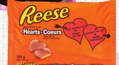 Hershey's Valentine's Kisses or Reese's Hearts