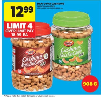 DAN-D PAK CASHEWS