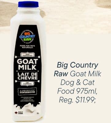 Big Country Raw Goat Milk Dog & Cat Food