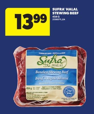 SUFRA® HALAL STEWING BEEF, 454 G