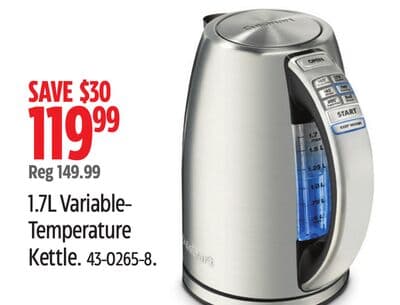 Cuisinart 1.7L Variable- Temperature Kettle