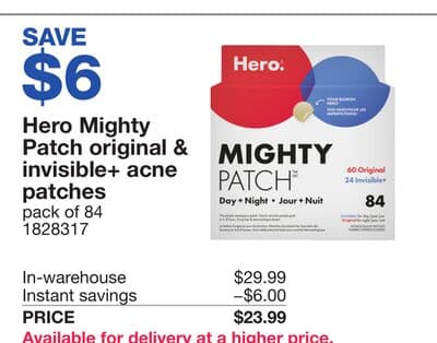 Hero Mighty Patch original & invisible + acne patches