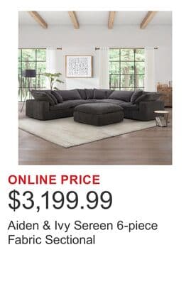 Aiden & Ivy Sereen 6-piece Fabric Sectional