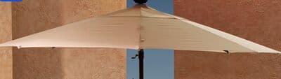 Hometrends 11'round offset umbrella with lights
