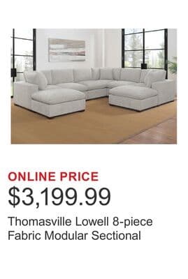 Thomasville Lowell 8-piece Fabric Modular Sectional