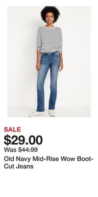 Old Navy Mid-Rise Wow Boot-Cut Jeans