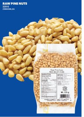 RAW PINE NUTS, 225 G