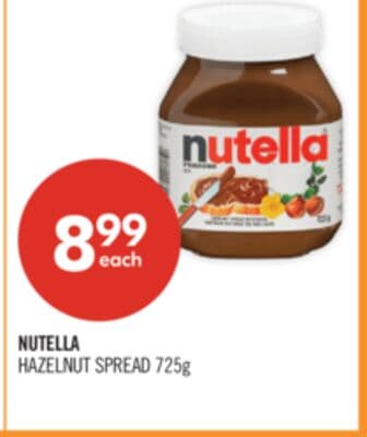 NUTELLA HAZELNUT SPREAD