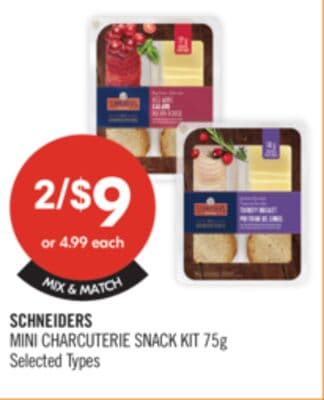 SCHNEIDERS MINI CHARCUTERIE SNACK KIT