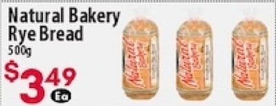 Natural Bakery Rye Bread