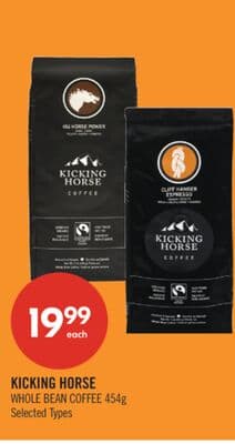 KICKING HORSE WHOLE BEAN COFFEE 454g